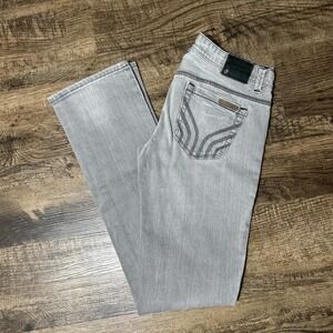 Armani Exchange‎ Womens Gray Bootcut Jeans Designer Denim Pants